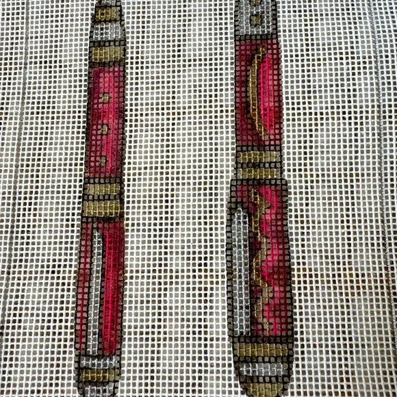 Hand-Painted “Pen Set” Needlepoint Canvas - Picture 4 of 7